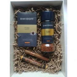 Zestaw prezentowy kawa Davidoff+ cygaro NEOS COUNTRY TUBOS.