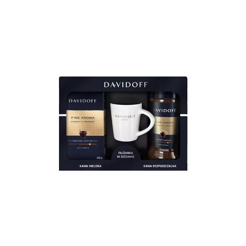 Kawa DAVIDOFF FINE AROMA ZESTAW Z KUBKIEM