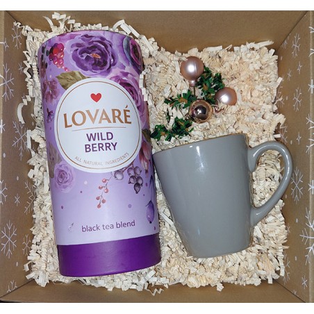 Zestaw prezentowy herbata LOVARE WILDBERRY 80gr.