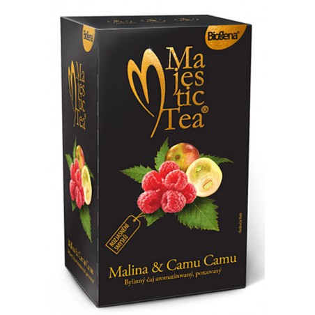 Herbata ekspresowa BIOGENA MAJESTIC MALINA & CAMU CAMU - 20 torebek