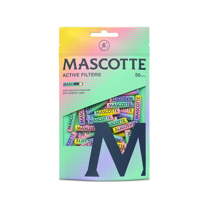 Filtry MASCOTTE ACTIVE COLORS 6mm (50)