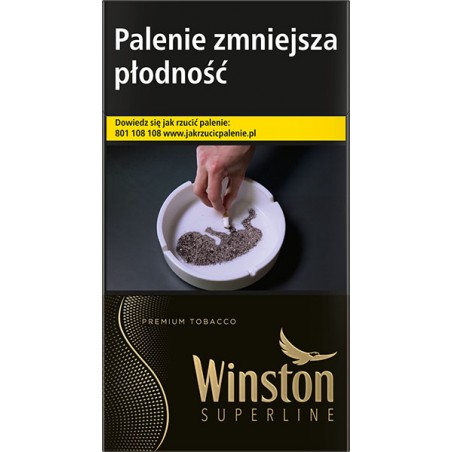 Papierosy WINSTON BLACK GOLD SUPERSLIMS
