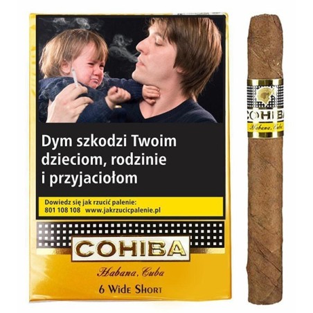 Cygaretki COHIBA WIDE SHORT HABANA (6)